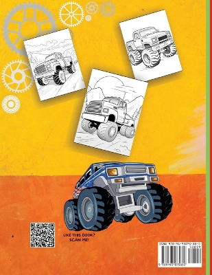 Book cover for Monster Truck Coloring Book for Boys Ages 4-8