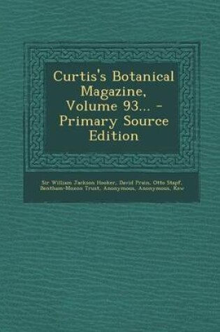 Cover of Curtis's Botanical Magazine, Volume 93...