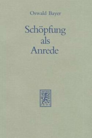 Cover of Schoepfung als Anrede