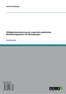 Book cover for Fahigkeitsorientierung ALS Empirisch-Analytische Betrachtungsweise Von Bewegungen