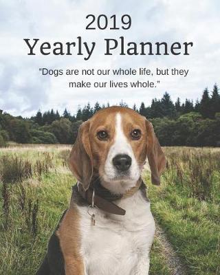 Book cover for Beagle Yearly Planner Notebook (Personal, Career, Self Improvement) Monthly Goal Tracker Daily Agenda & to Do List for Errands, Appointments, Meal Journal, Doodle Page