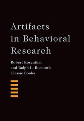 Book cover for Artifacts in Behavioral Research