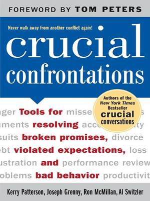 Book cover for Crucial Confrontations: Tools for Talking about Broken Promises, Violated Expectations, and Bad Behavior