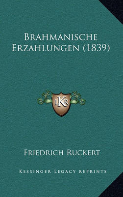 Book cover for Brahmanische Erzahlungen (1839)