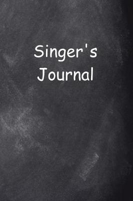 Cover of Singer's Journal Chalkboard Design