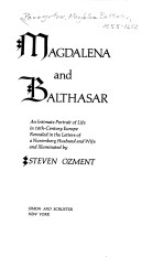 Book cover for Magdalena and Balthasar