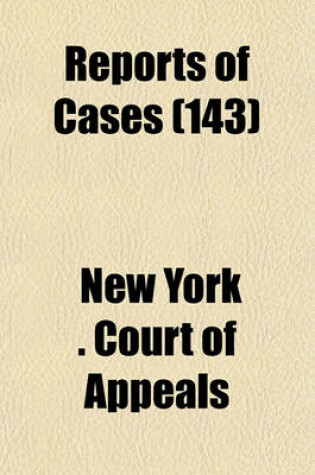 Cover of Reports of Cases (Volume 143)