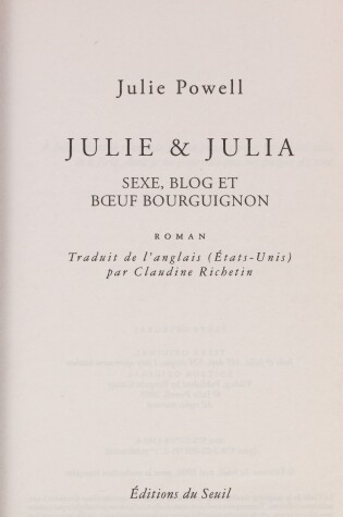 Cover of Julie Et Julia