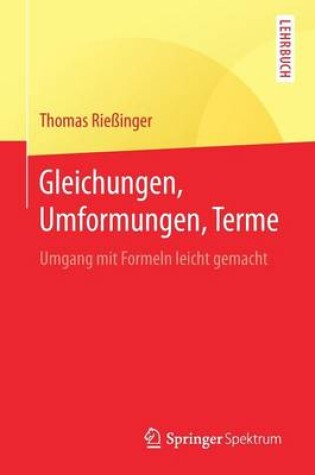 Cover of Gleichungen, Umformungen, Terme