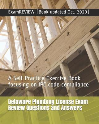 Book cover for Delaware Plumbing License Exam Review Questions and Answers