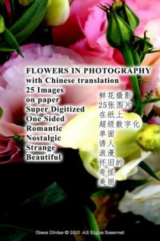 Cover of Flowers in Photography with Chinese Translation 25 Images on Paper Super Digitized One Sided Romantic Nostalgic Strange Beautiful