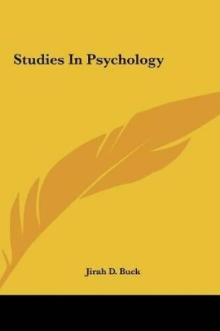 Cover of Studies in Psychology