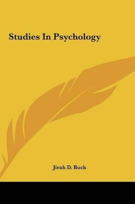 Book cover for Studies in Psychology