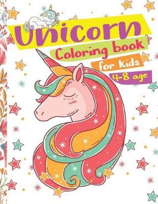 Book cover for Unicorn Coloring Book for Kids Ages 4-8