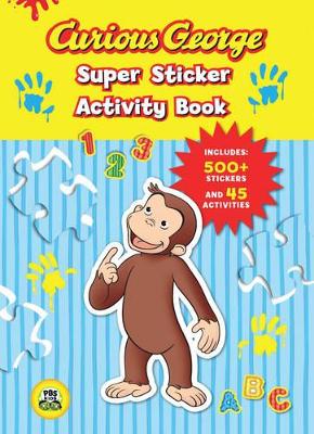 Book cover for Curious George Super Sticker Activity Book