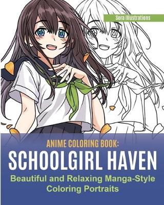 Book cover for Anime Coloring Book