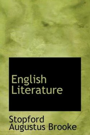 Cover of English Literature