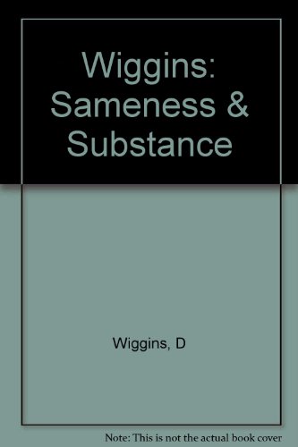 Book cover for Wiggins: Sameness & Substance