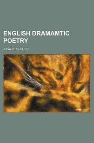 Cover of English Dramamtic Poetry