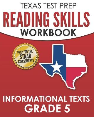 Book cover for TEXAS TEST PREP Reading Skills Workbook Informational Texts Grade 5