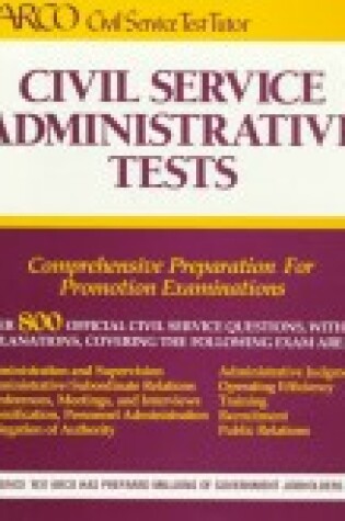 Cover of Civil Service Administrative Tests