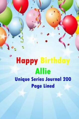 Cover of Happy Birthday Allie