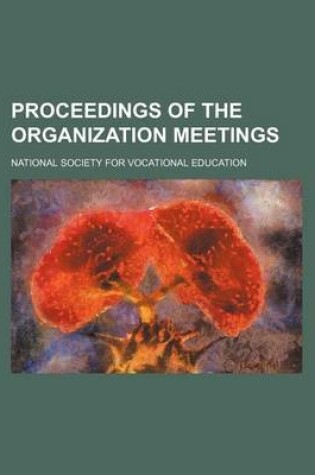 Cover of Proceedings of the Organization Meetings