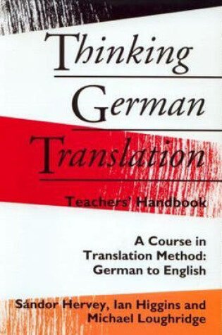 Cover of Thinking German Translation Teacher Handbook