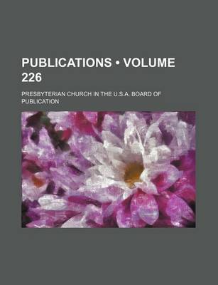 Book cover for Publications (Volume 226)