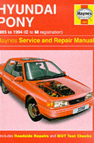 Cover of The Hyundai Pony Service Repair Manual