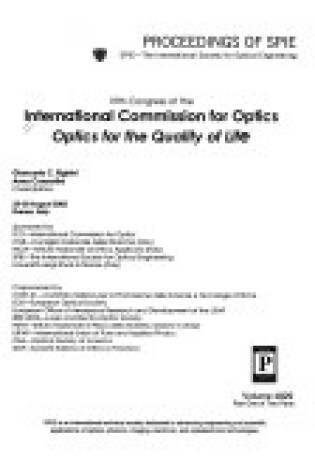 Cover of 19th Congress of the International Commission for Optics