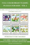 Book cover for Worksheets for Children (Full color brain teasing puzzles for kids - Vol 2)