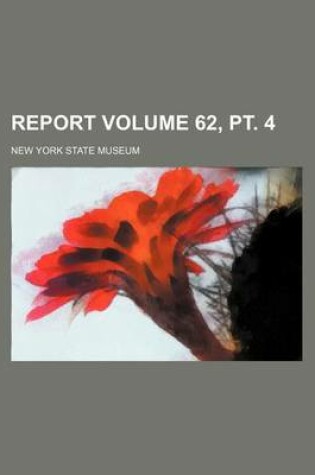 Cover of Report Volume 62, PT. 4