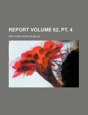 Book cover for Report Volume 62, PT. 4