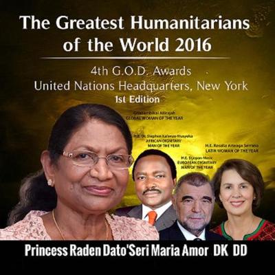 Book cover for The Greatest Humanitarians of the World 2016