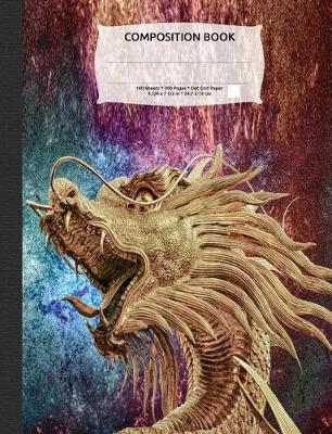 Book cover for Magic Fantasy Dragon Composition Notebook, Dotted Grid Journal Paper