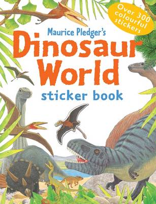 Book cover for Dinosaur World Sticker Book