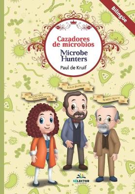 Book cover for Cazadores de Microbios (Bilingue)