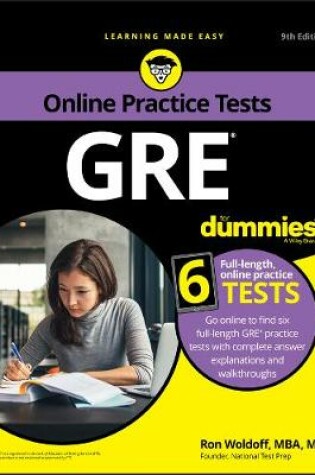 Cover of GRE For Dummies with Online Practice Tests