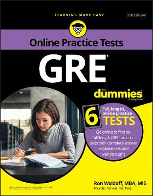 Cover of GRE For Dummies with Online Practice Tests