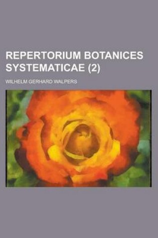 Cover of Repertorium Botanices Systematicae (2 )