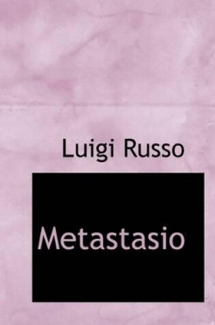 Cover of Metastasio