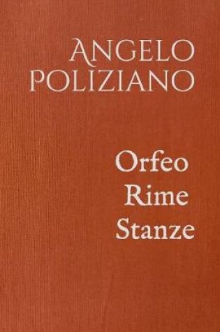 Cover of Orfeo. Rime. Stanze.