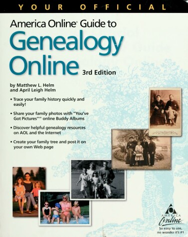 Book cover for Your Official America Online Guide to Geneology Online