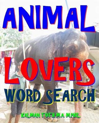 Book cover for Animal Lovers Word Search