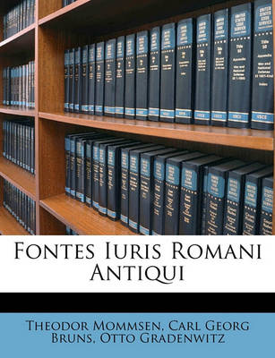Book cover for Fontes Iuris Romani Antiqui