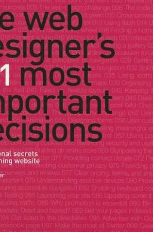 Cover of The Web Designer's 101 Most Important Decisions