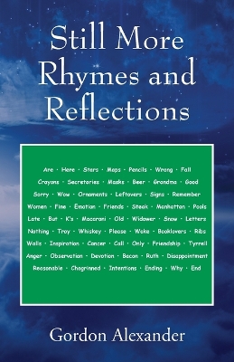 Book cover for Still More Rhymes and Reflections