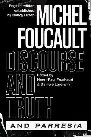 Cover of "discourse and Truth" and "parresia"