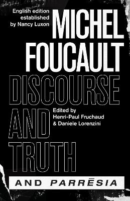 Book cover for "discourse and Truth" and "parresia"